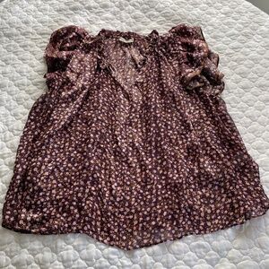 Ulla Johnson Ruched Silk Blouse Size 6 (US Medium)